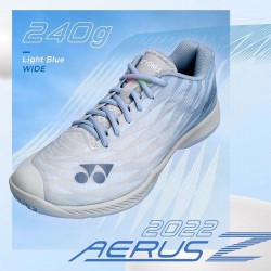【YONEX】POWER CUSHION AERUS Z WIDE淺藍 寬楦羽球鞋
