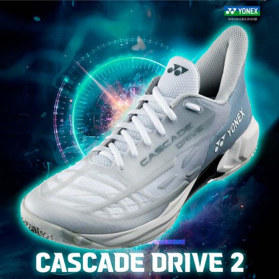 【YONEX】CASCADE DRIVE2消光白 時尚配色輕量透氣羽球鞋