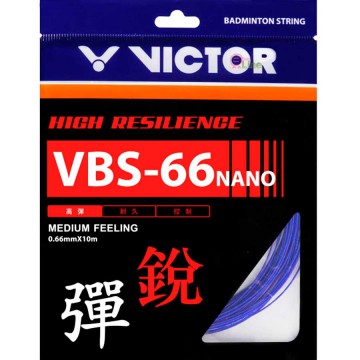 【VICTOR】VBS-66NANO戴資穎指定羽拍線卓越的反彈力和操控性(0.66mm)