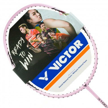 【VICTOR】神速ARS-3100I粉色 輕量碳纖維4U穿線拍