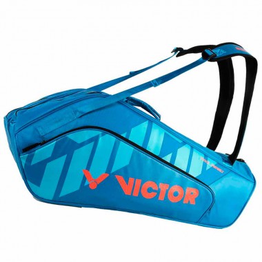 【VICTOR】BR8210FM珠寶藍/水藍 6支裝雙肩羽拍包