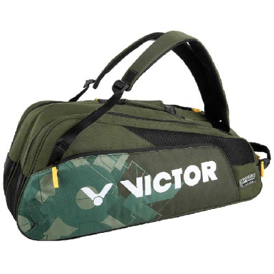 【VICTOR】BR6219G深綠 6支裝雙肩羽拍包