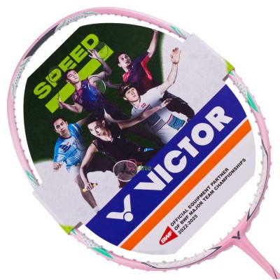 【VICTOR】極速JS-09L-I淺粉紅 女生雙打首選速度型羽球拍