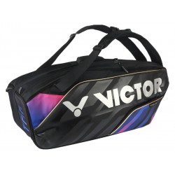 【VICTOR】BR9213CJ黑紫 6支裝羽拍旗艦雙肩拍包