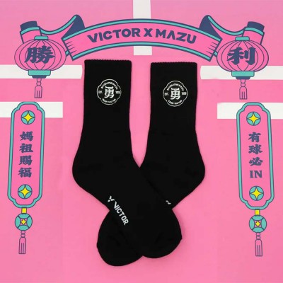 【VICTOR】白沙屯媽祖聯名系列 運動襪(高筒) (勇款)
