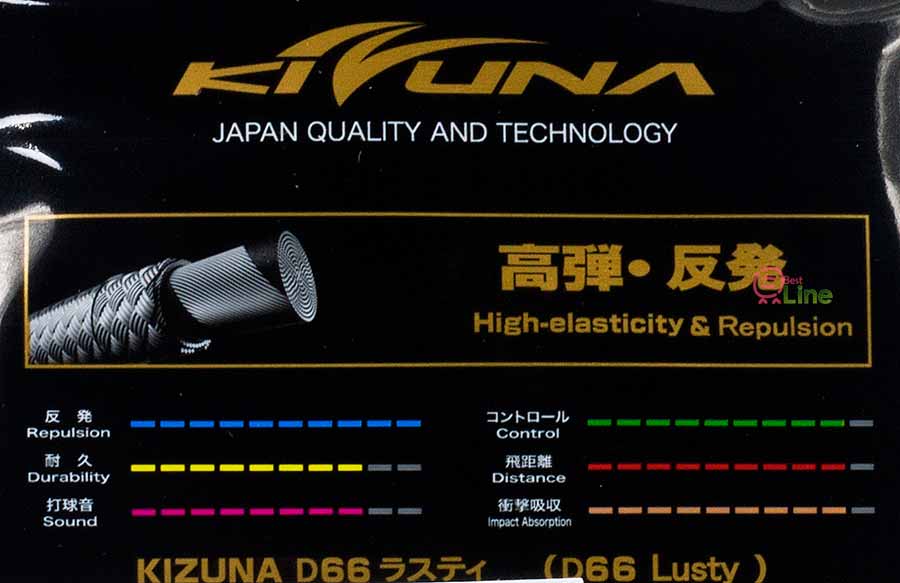 KIZUNA】Z66 Lusty 金牌66渾身是勁攻擊羽拍線(0.66mm)