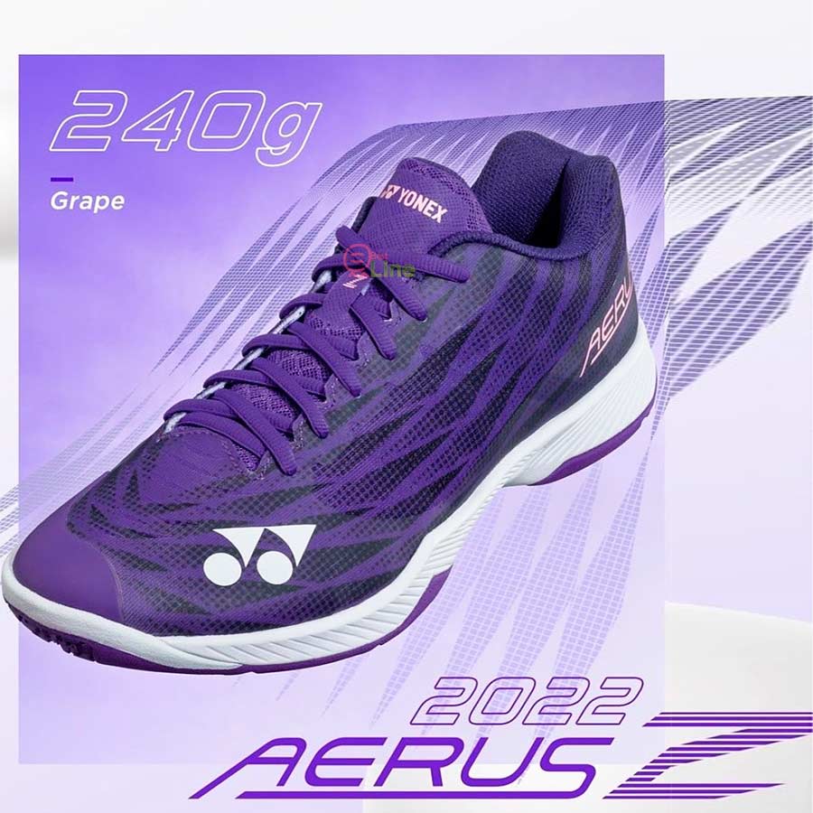 【YONEX】POWER CUSHION AERUS Z LADIES葡萄紫羽球鞋